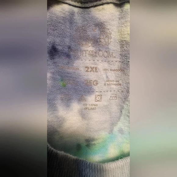 Fruit Of The Loom Men's Hippie Van Tye Dye Short Sleeve Shirt Size 2XL NWOT - Picture 7 of 9